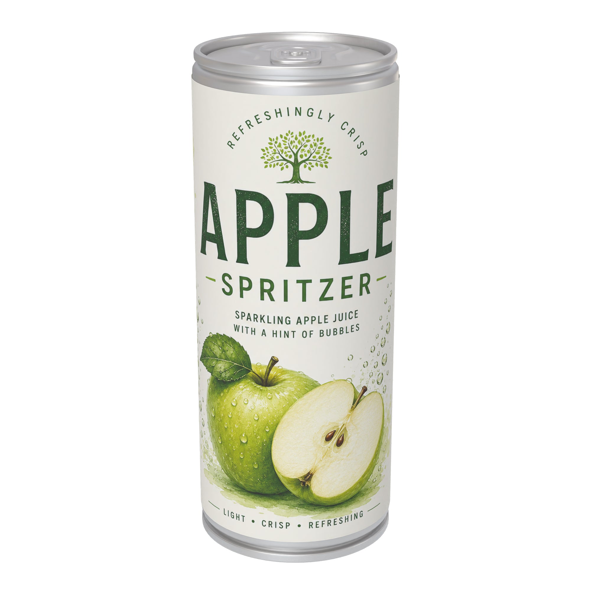 250ml Apple Spritzer Can - Label Print