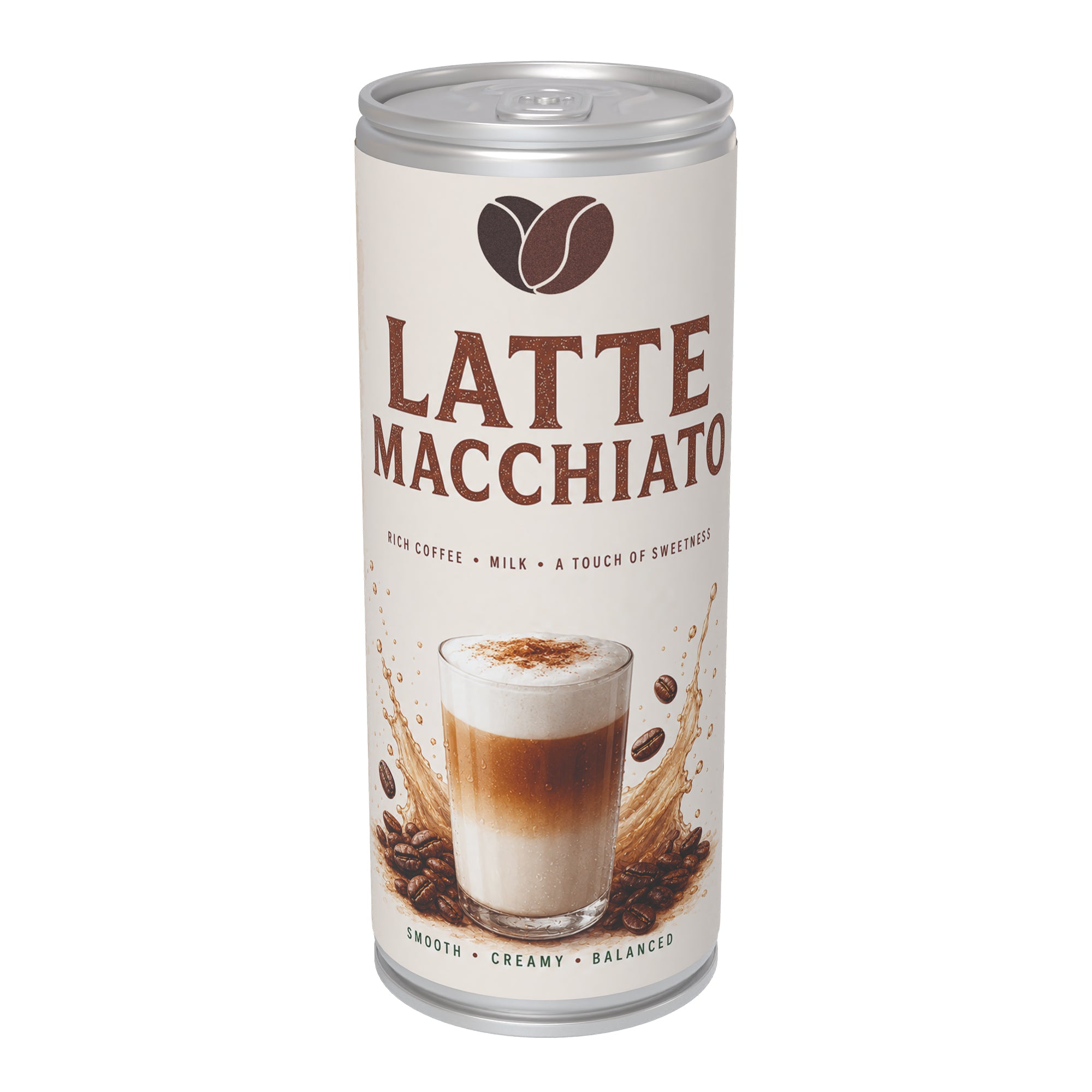 250ml Latte Macciato Can - Label Print