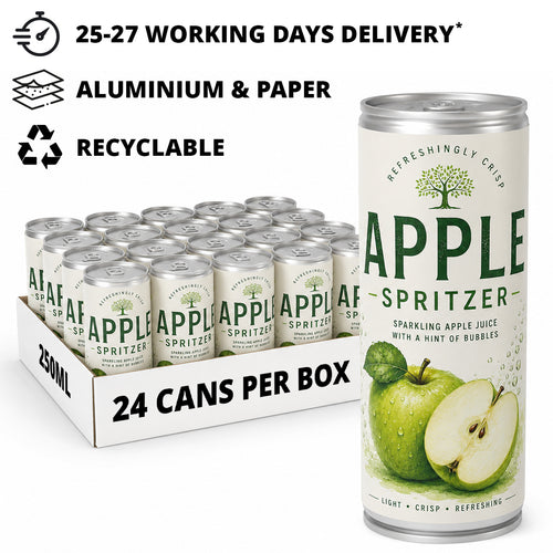 250ml Apple Spritzer Can - Label Print