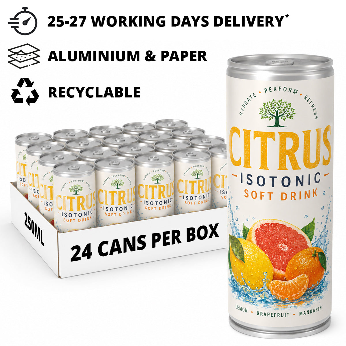 250ml ISO Citrus Can - Label Print