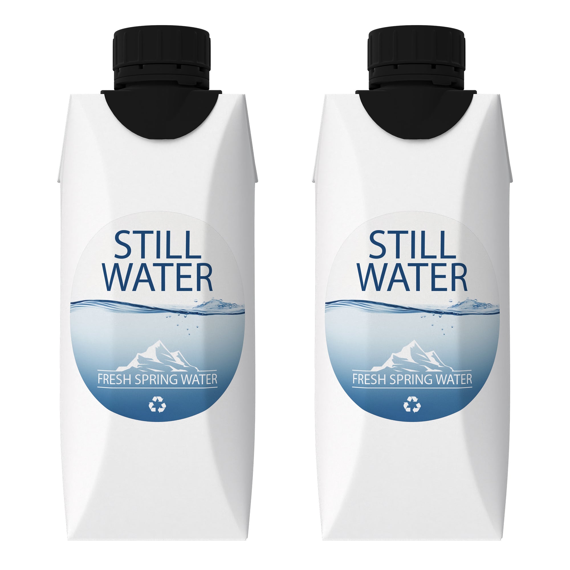 330ml Tetra Water Cartons – Double Sided Label Print