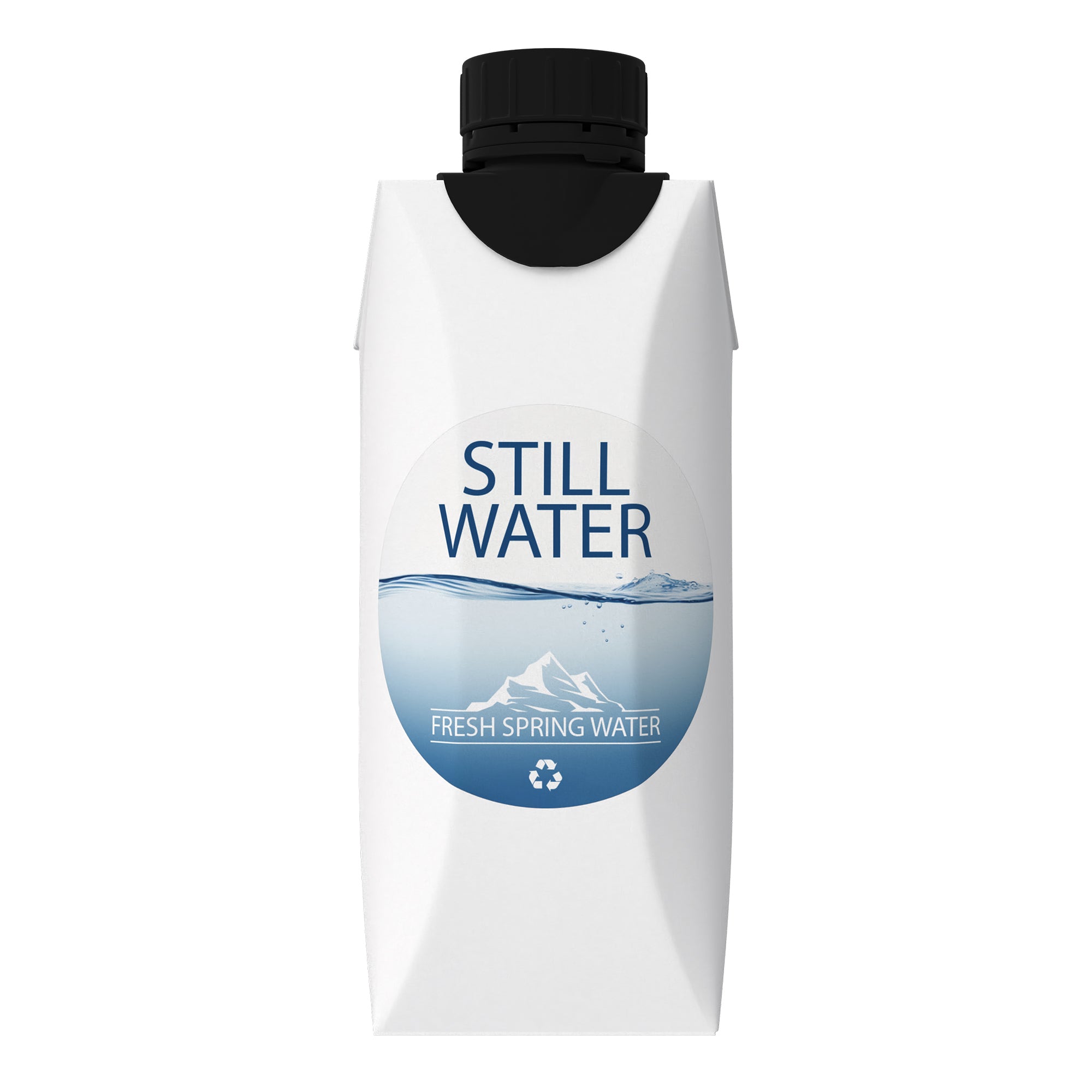 330ml Tetra Water Cartons – Single Sided Label Print