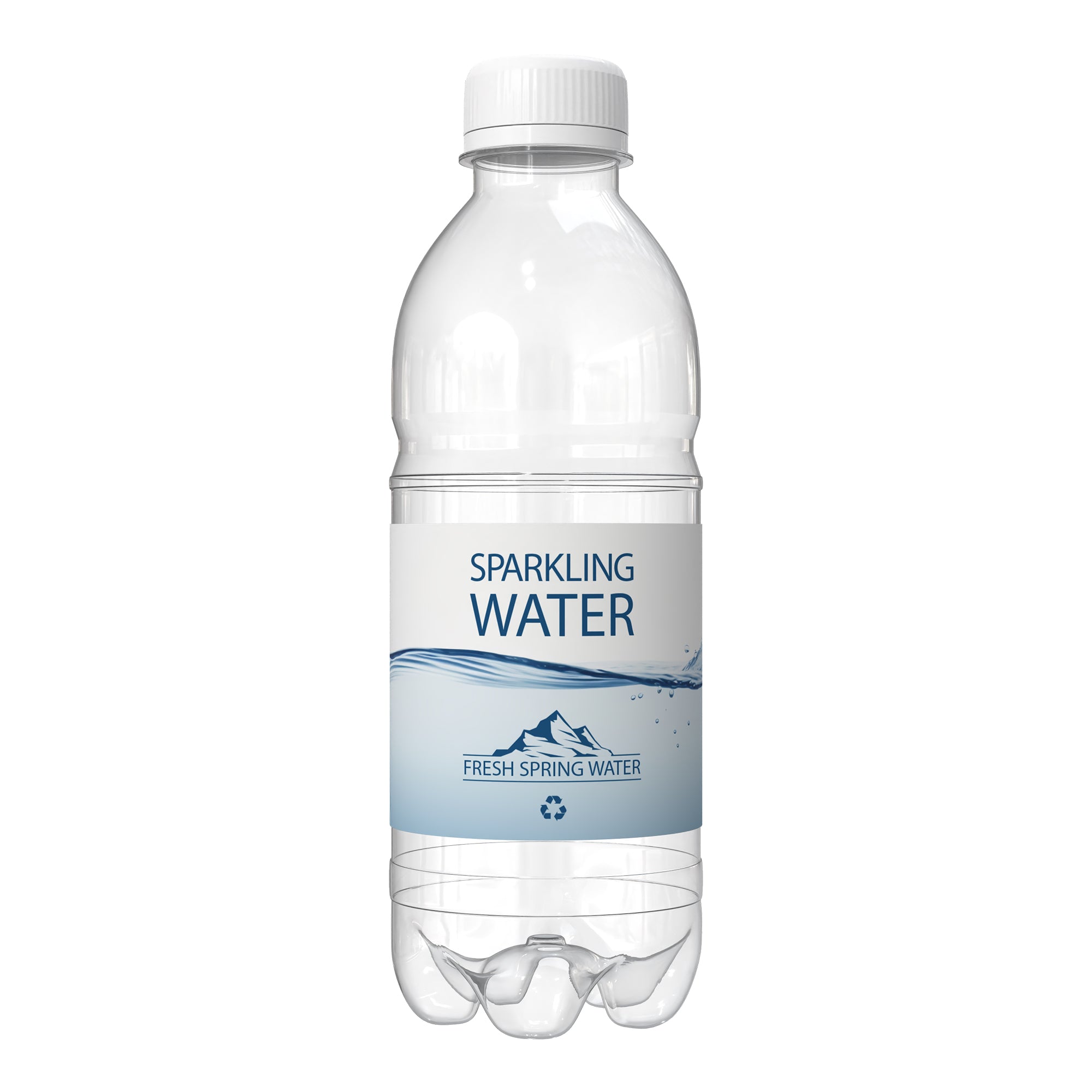 330ml Branded rPET Bottled Sparkling Water