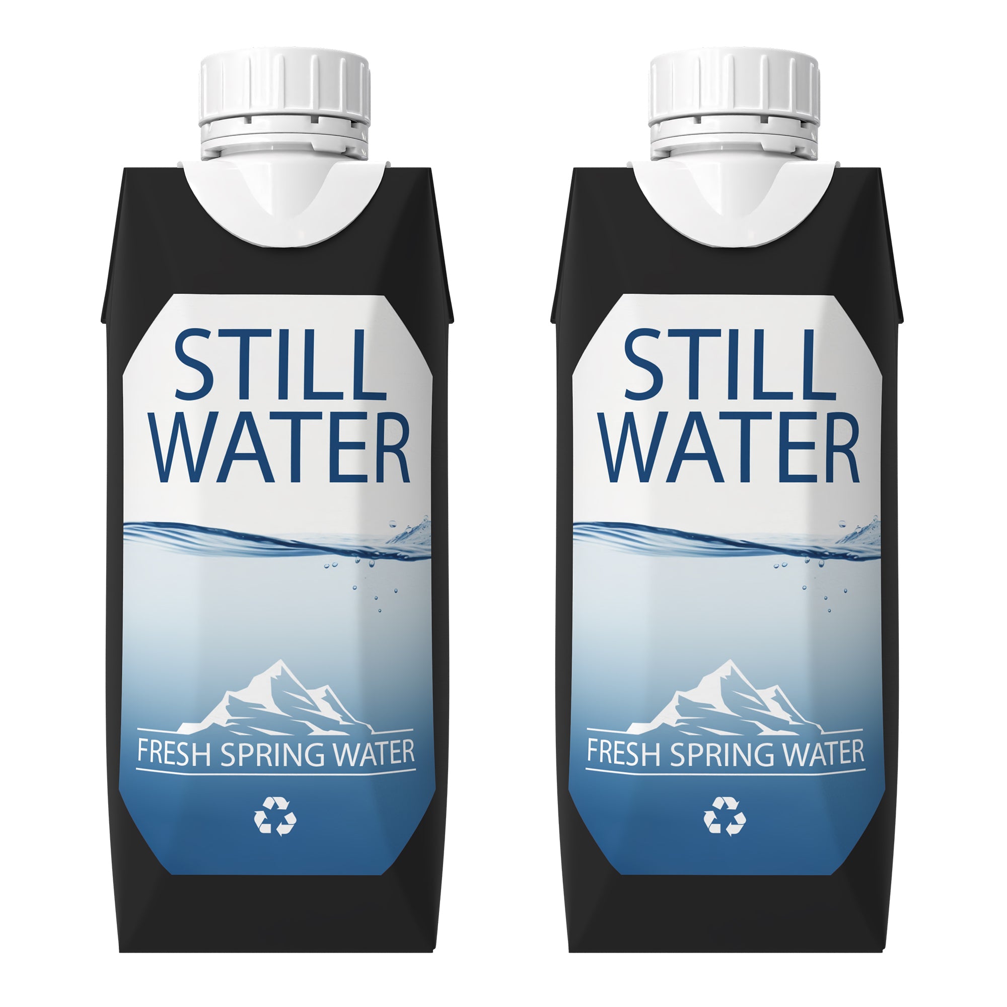 500ml Tetra Water Cartons – Double Sided Label Print