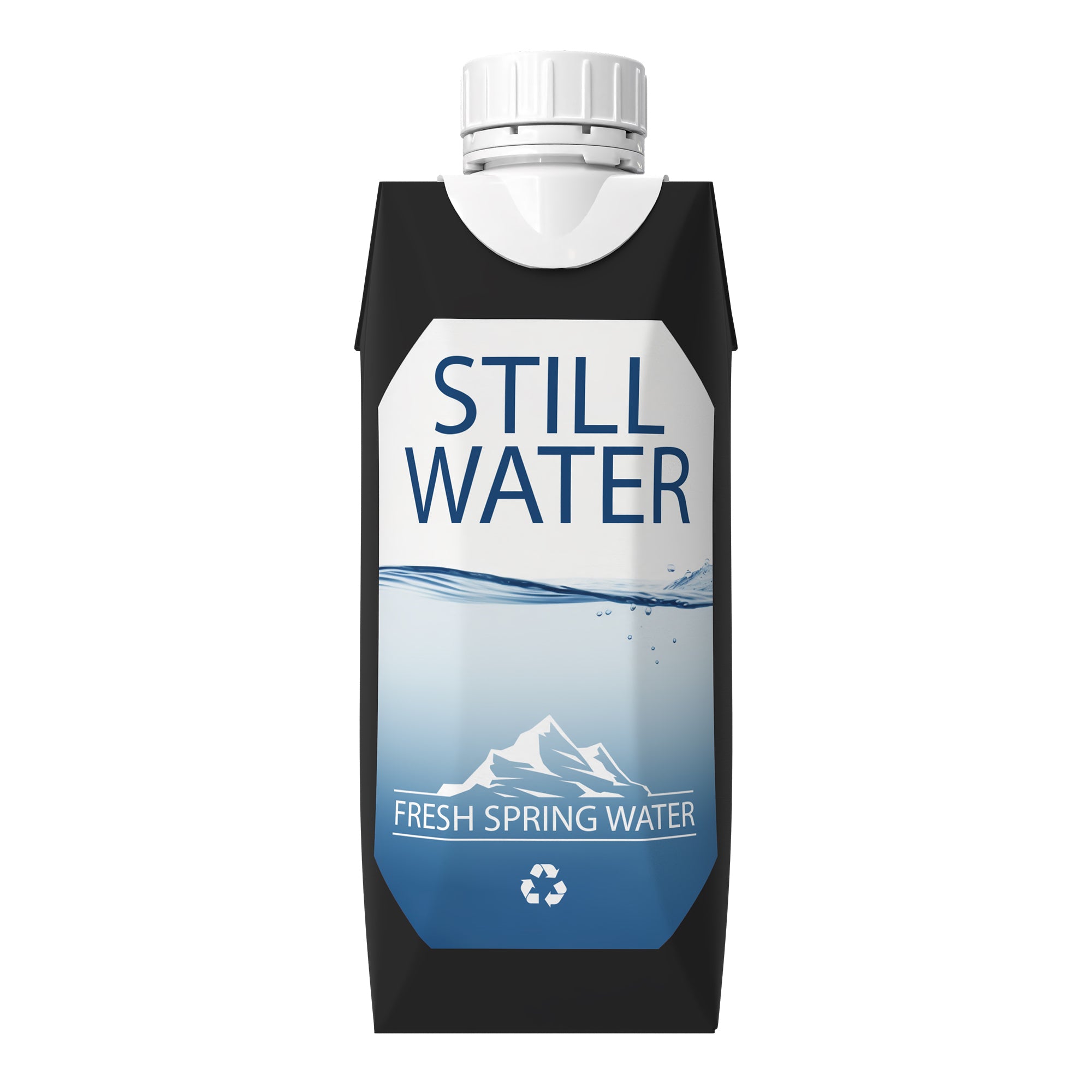 500ml Tetra Water Cartons – Single Sided Label Print