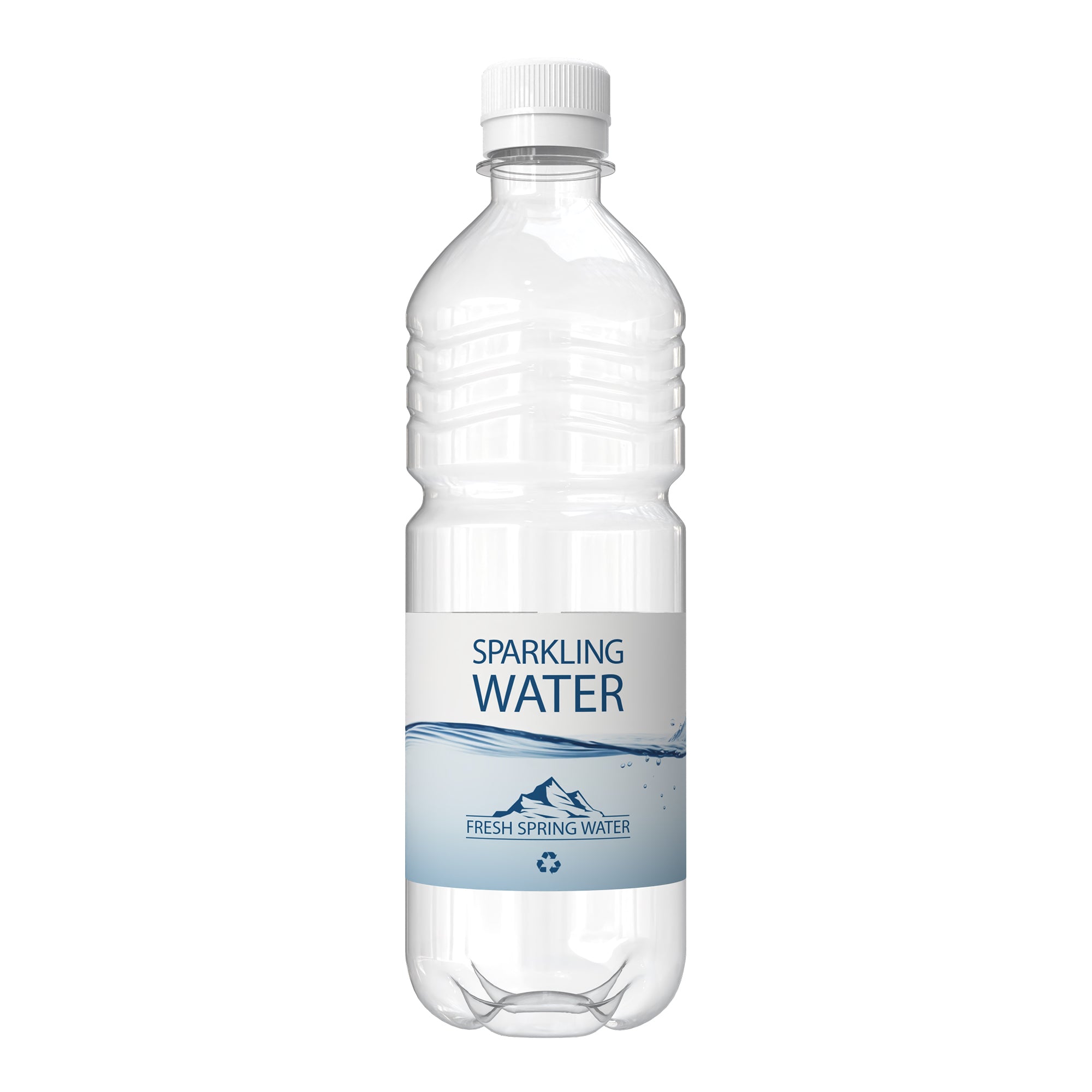 500ml Branded rPET Bottled Sparkling Water