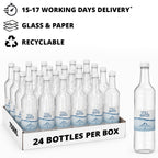 750ml Branded Glass Bottled Still Water